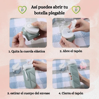 Botella de Agua Plegable