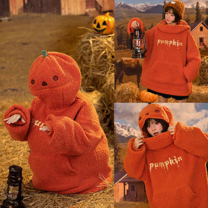 Sudadera Halloween con Cabeza de Calabaza