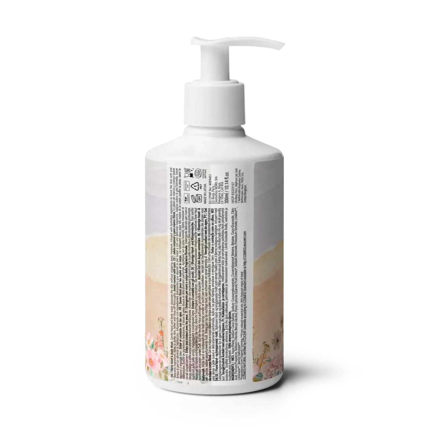 gel de baño floral