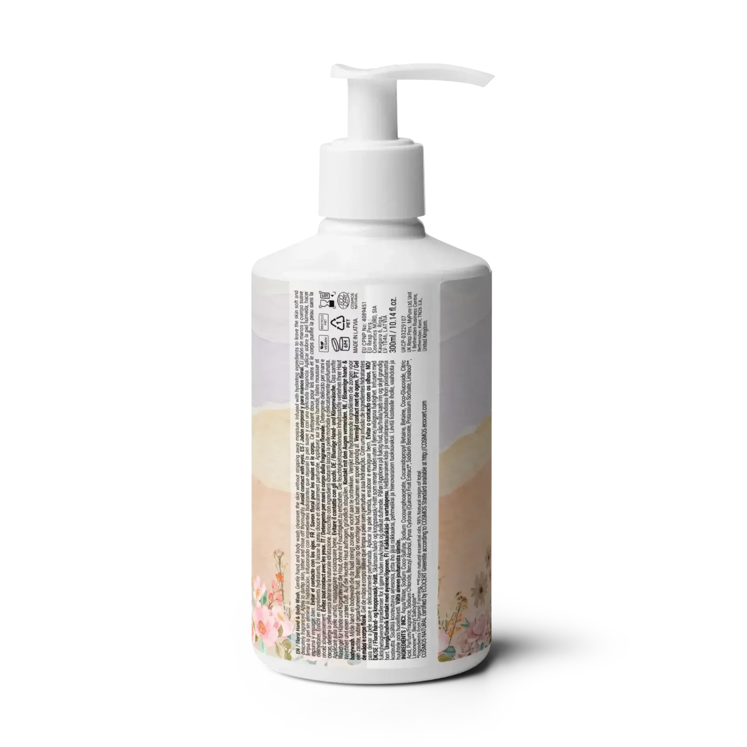 gel de baño floral