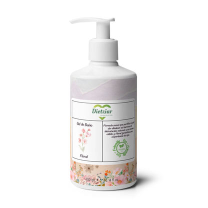 gel de baño floral