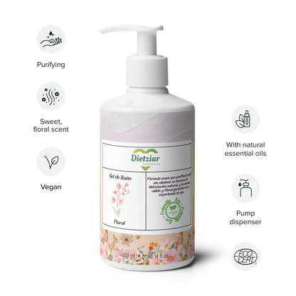 gel de baño floral