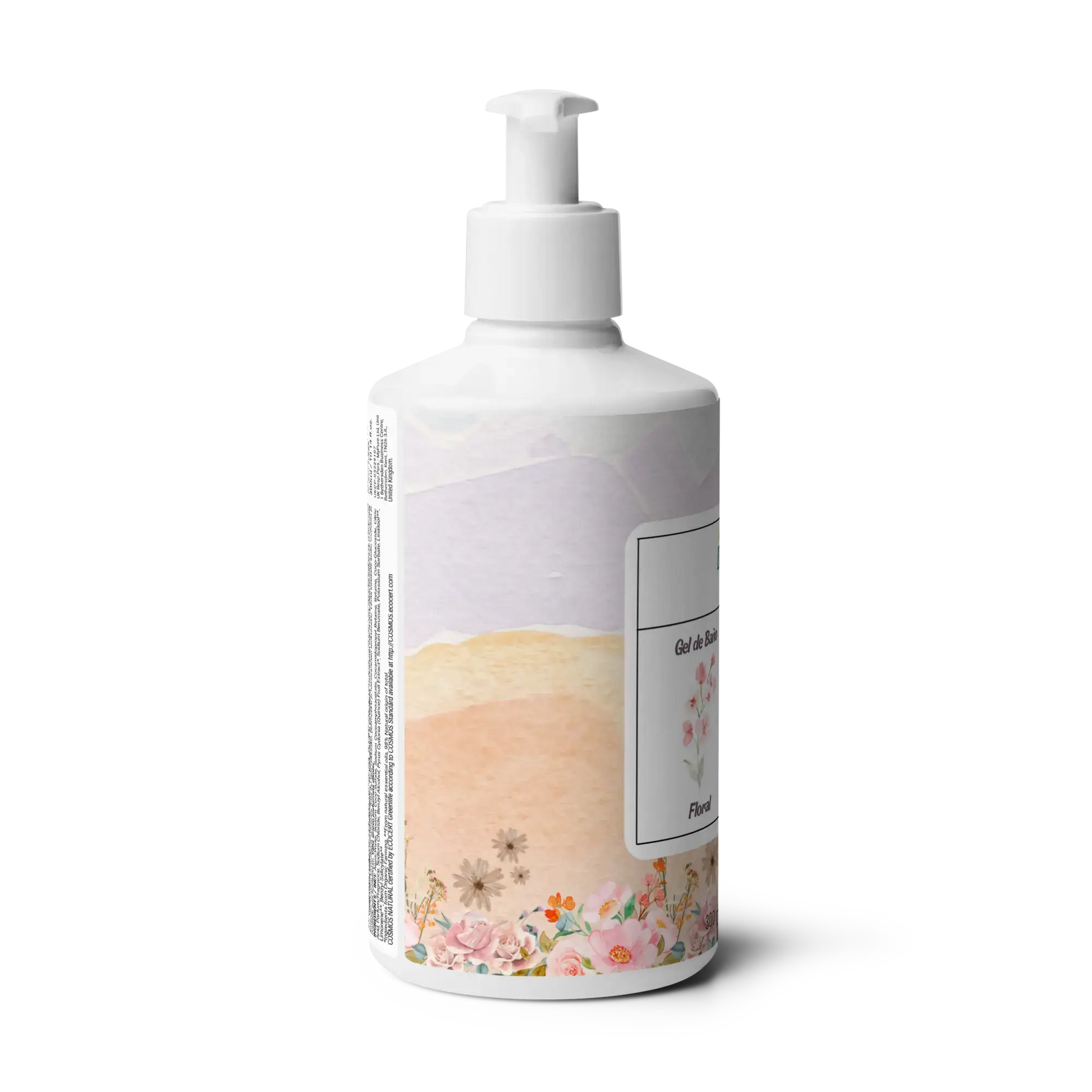 gel de baño floral